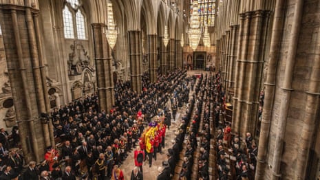God Save the King sung at the end of Queen Elizabeth II's funeral service – video