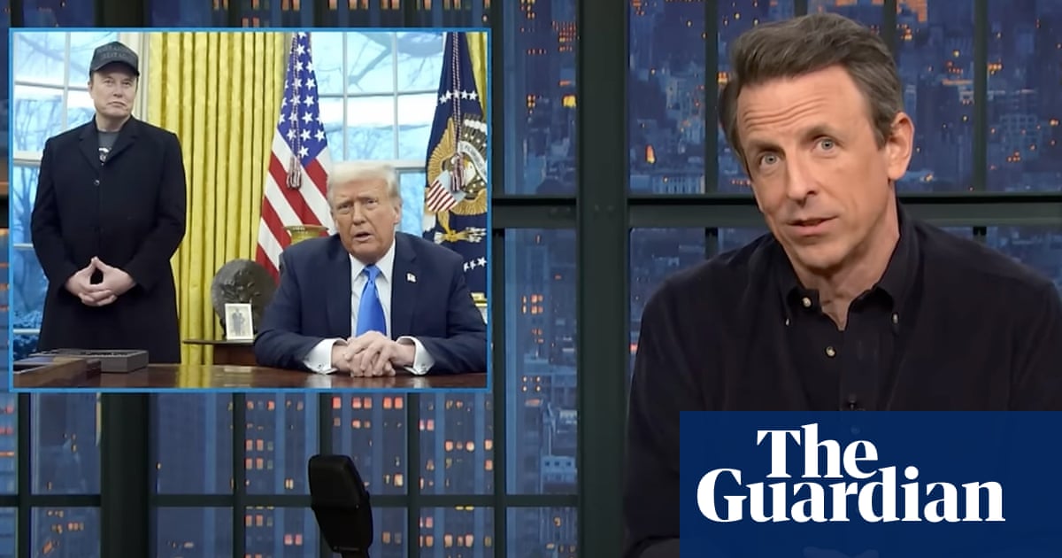 Seth Meyers sobre Trump y Musk: ‘Están tratando de estafarte’ | Resumen de la televisión nocturna Seth Meyers sobre Trump y Musk: ‘Están tratando de estafarte’ | Resumen de la televisión nocturna