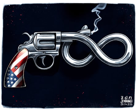 Ben Jennings on political violence in the US – cartoon