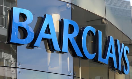 A Barclays sign.