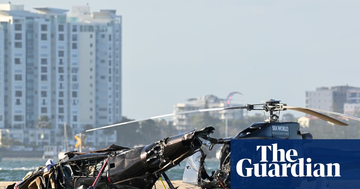 ‘How could that happen?’: footage of Sea World helicopters in deadly mid-air collision shown at inquest