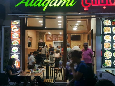 Alagami restaurant, staffed by recent arrivals from Syria.