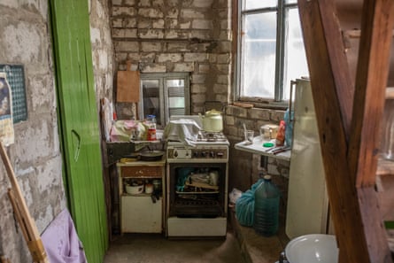 The kitchen of what remains of Vira’s house.