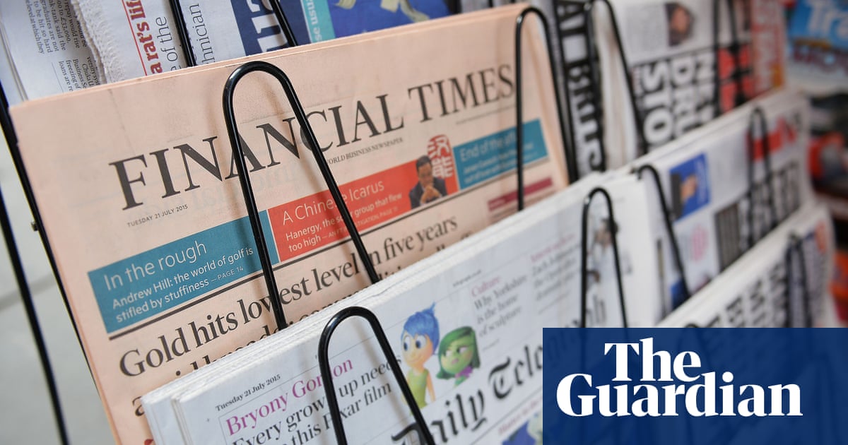 UK newspaper industry demands levy on tech firms | Media | The Guardian