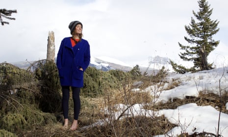 Bare necessity ... Ailsa Ross on a footwear-free walk near Banff, Alberta