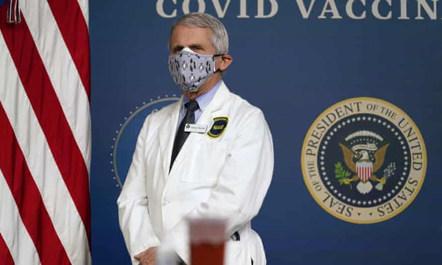 Fauci urges Americans to take any of three Covid vaccines available to them | Biden administration | The Guardian
