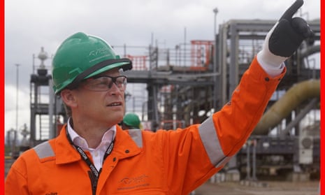 Secretary of State for Energy Security and Net Zero Grant Shapps during a visit to Teesside's Transmission System Gas Terminal in Middlesbrough yesterday.
