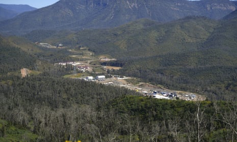 The construction site for Snowy 2.0 at Lobs Hole.