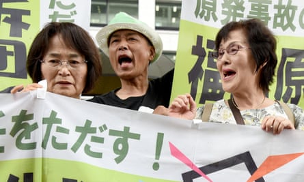 Activists protest against Tepco