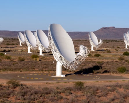 The MeerKat radio telescope.