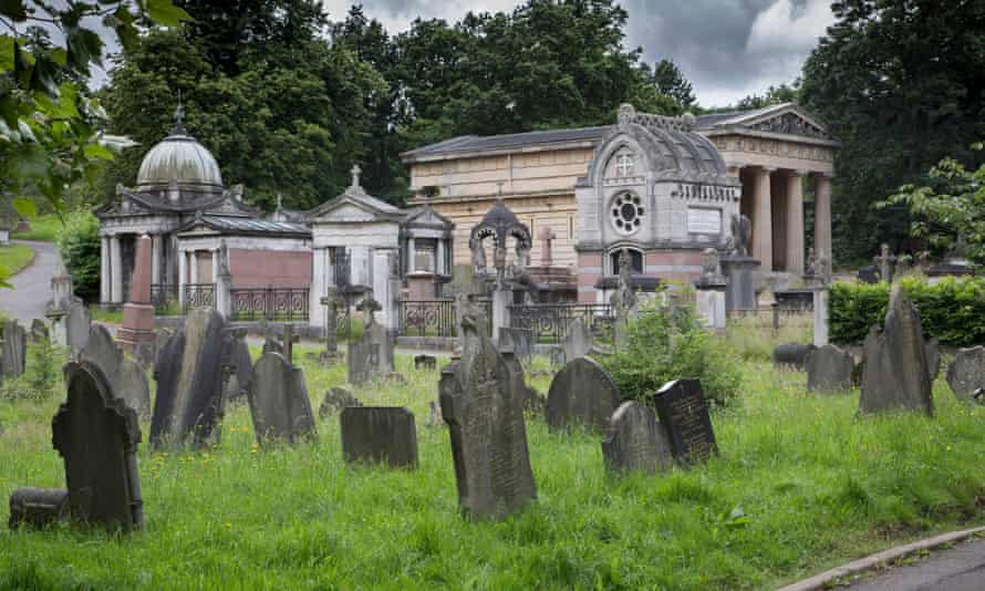 Graves and monuments at West Norwood cemetery.