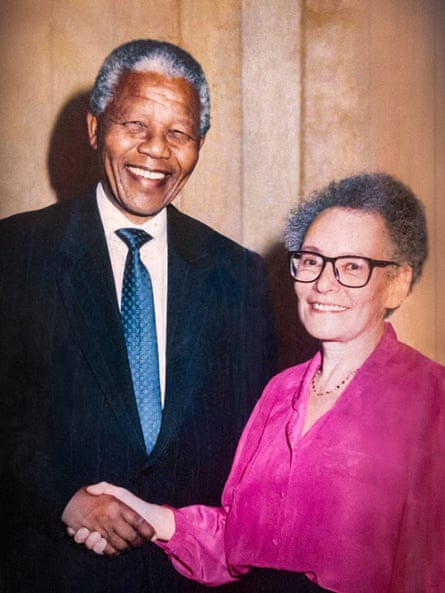 Theresa Stewart met with Nelson Mandela on his visit to Birmingham in 1993, the year she was elected Labour leader of the city council