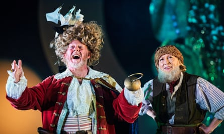 Peter Pan and Wendy review – modern-day myth goes light on existential dread | Theatre 2 Colin McCredie as Captain Hook and Deirdre Davis as Smee.