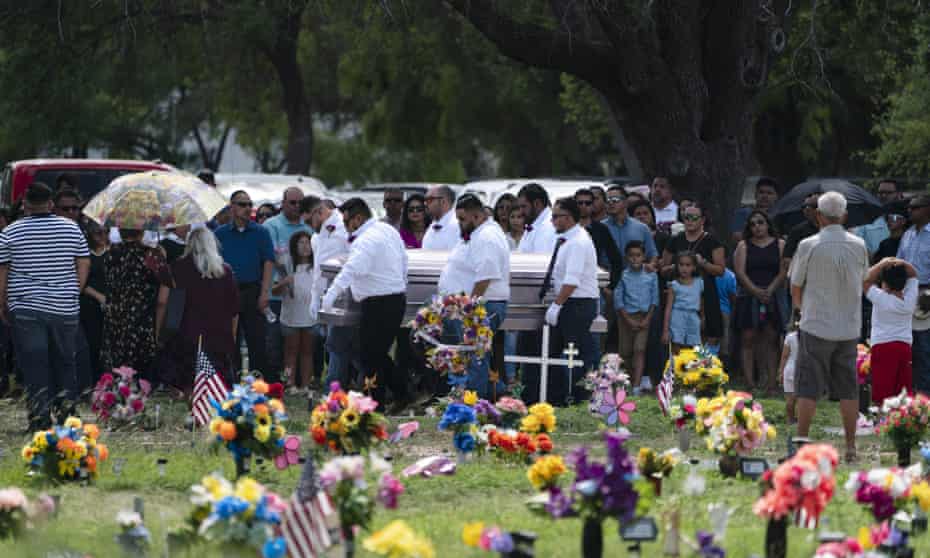 Pallbearers carry the casket of Amerie Jo Garza to her burial site in Uvalde, Texas, on Tuesday.