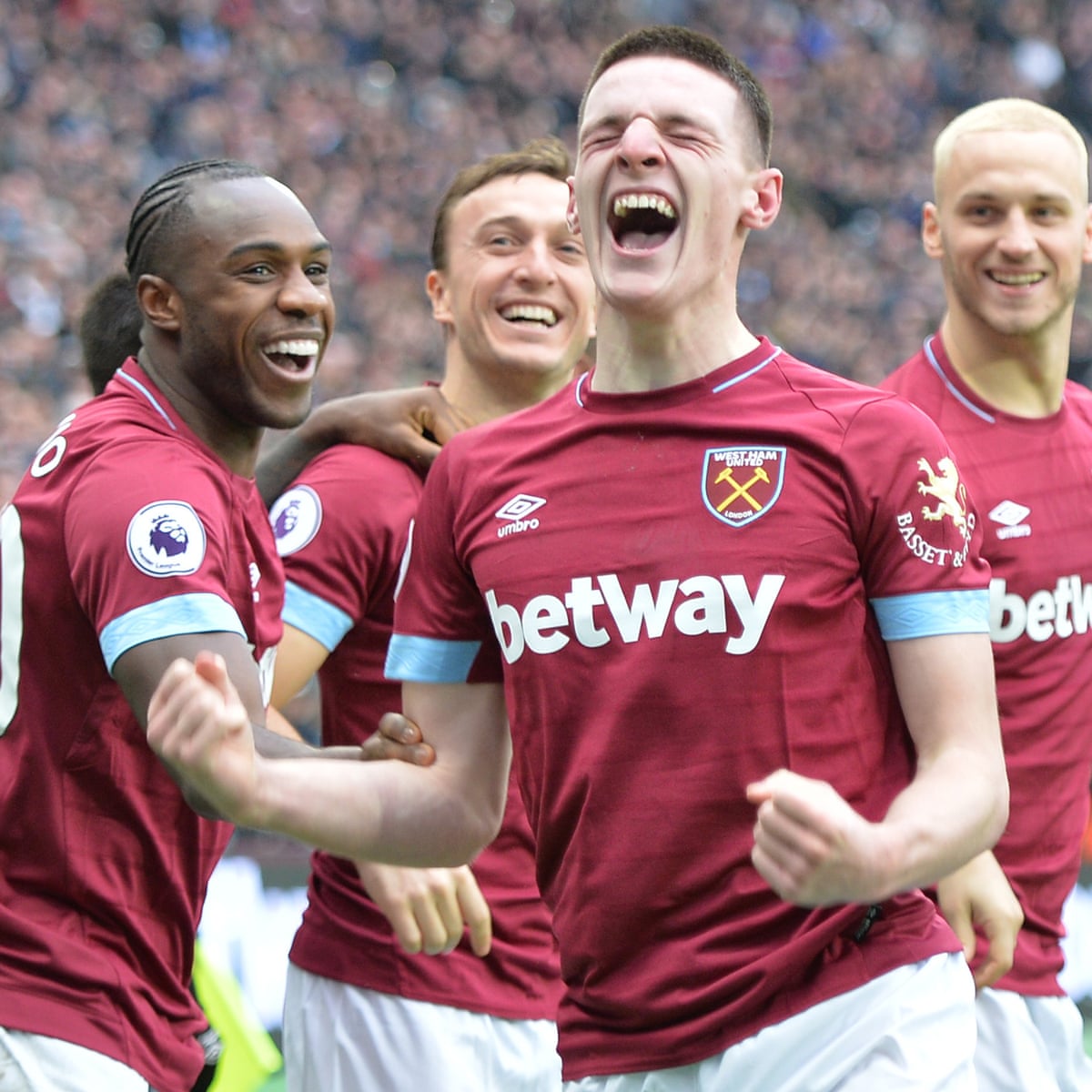 Declan Rice S Sweet Finish For His First West Ham Goal Downs Arsenal Football The Guardian