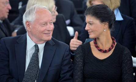 Wagenknecht with her husband, Oskar Lafontaine, who left Die Linke in March