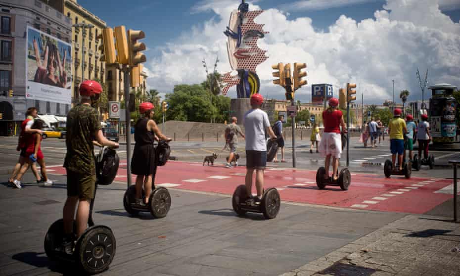 Segways are prohibited in Barcelona’s Old City and seafront areas from this week.