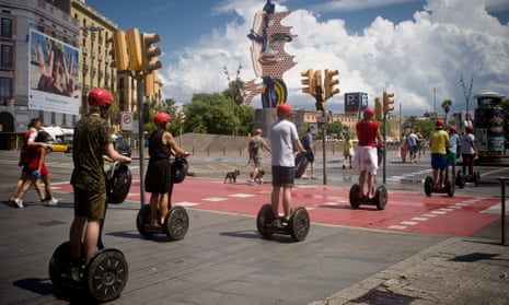 Segways are prohibited in Barcelona’s Old City and seafront areas from this week.