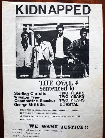 Campaign poster to free the Oval Four