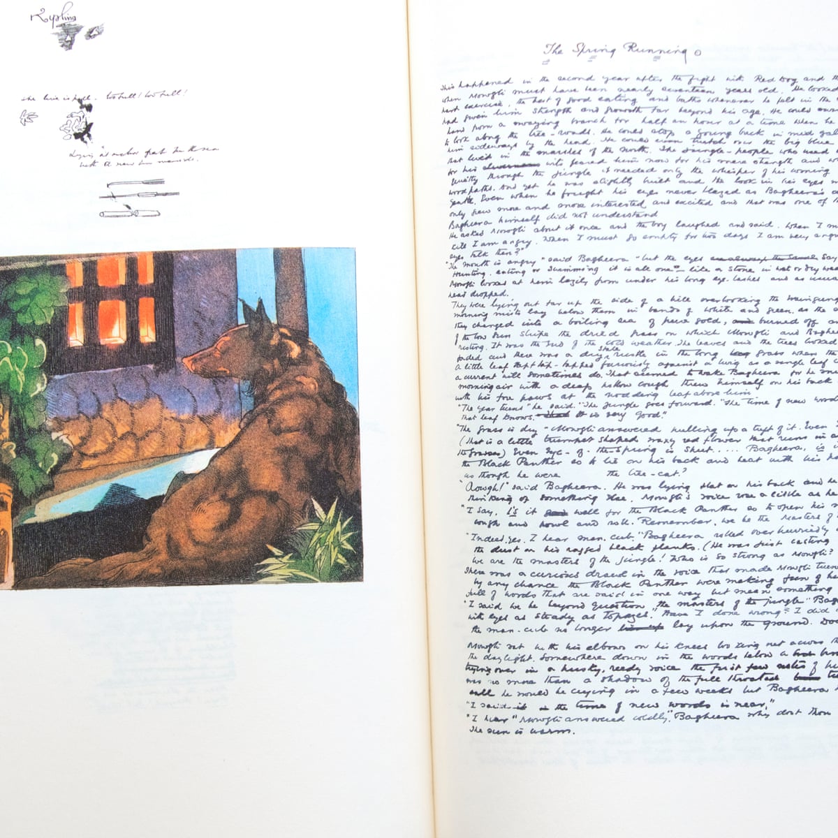 Mowgli, Bagheera, Baloo: Rudyard Kipling's own sketches of the ...