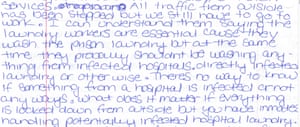 ‘What does it matter if everything is locked down from outside but you have inmates handling potentially infected hospital laundry.’
