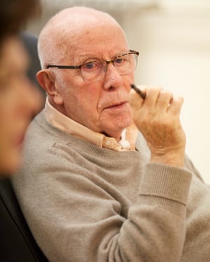 Richard Wilson in rehearsals for The Nap