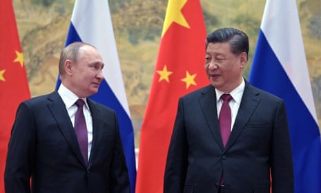 Vladimir Putin and Xi Jinping in Beijing in February 2022.