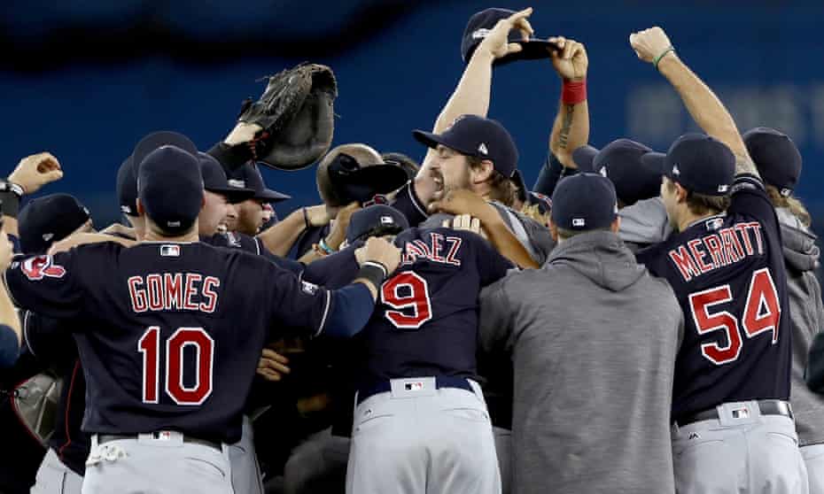 The Cleveland Indians swept past the Toronto Blue Jays and into the World Series