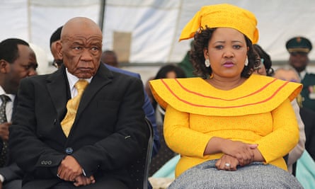 Former Lesotho prime Minister Thomas Thabane and his wife Maesaiah Thabane in 2017.
