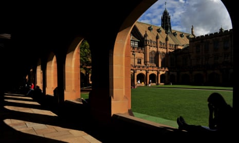The quadrangle at The University of Sydney
