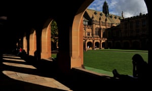 The quadrangle at the University of Sydney