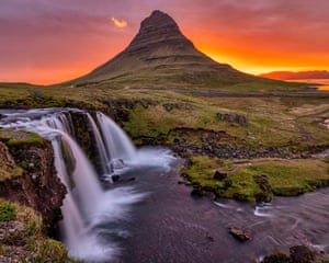 Kirkjufellsfoss, Iceland ‘I woke up at 2am by coincidence this June day, when I saw this beautiful sunrise. I knew I had to get up and take the photo. So here it is.’