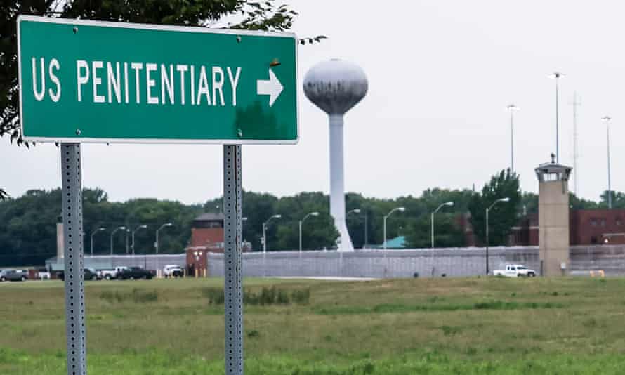 Signpost to the Federal Correctional Complex, in Terre Haute, Indiana, USA, where two executions took place in December.