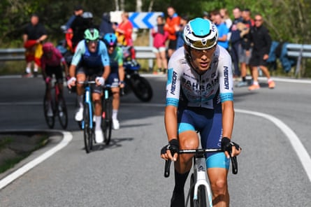 Norway’s Torstein Traeen attacked near the end of stage six and his second place earned him the overall lead in the Vuelta.