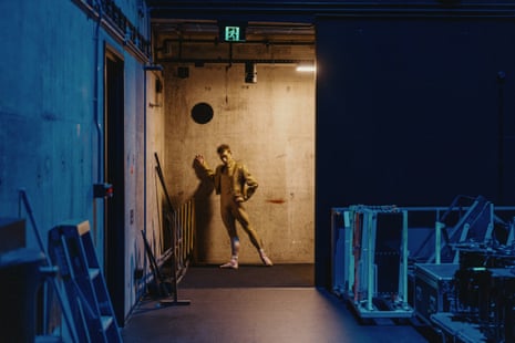 Australian Ballet principal artist Brett Chenoweth, seen back stage.