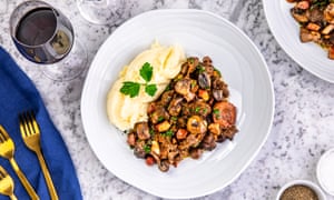 ‘It’s a proper serving for two of me’: beef bourguignon.