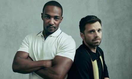 Brothers in arms ... Anthony Mackie and Sebastian Stan.