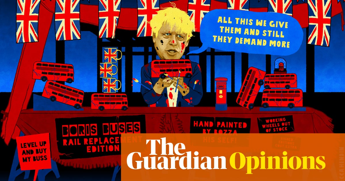 Rebecca Hendin on Boris Johnson and rail strikes — cartoon