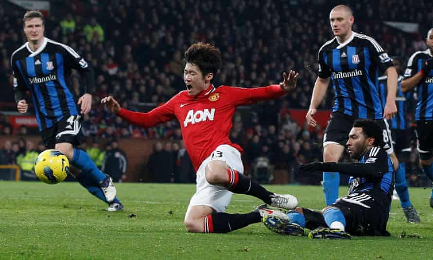 Park Ji-Sung (centre) did help the Manchester United brand and bank balance during seven years at the club.