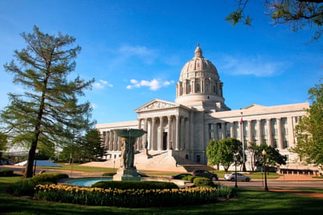 The capitol in Jefferson City, Missouri.