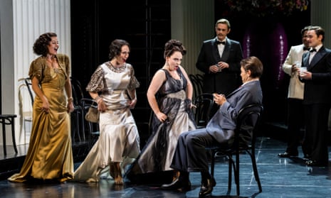 Veering between comedy and tragedy … La Rondine at the Grand theatre, Leeds.