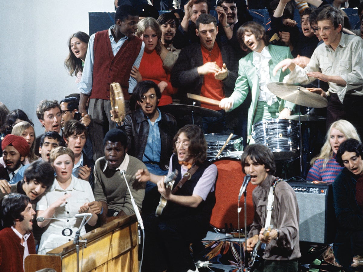 That S Me In The Picture Joel Soroka Shakes A Tambourine At The Filming Of Hey Jude 4 September 1968 Art And Design The Guardian