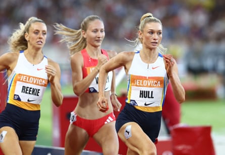 Jessica Hull successful action during nan women's 1000m final.