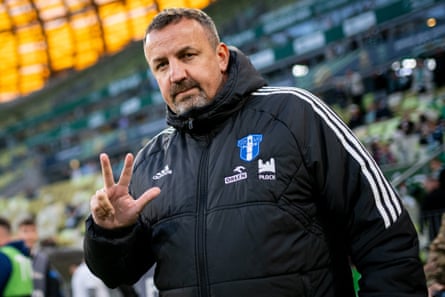 Wisla Plock’s manager, Mariusz Misiura.