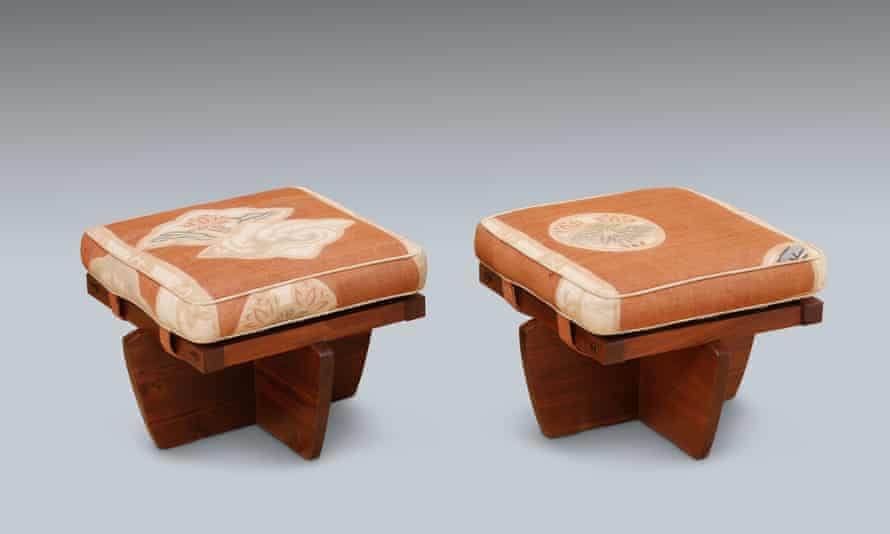 Greenrock ottoman – a design created for Nelson Rockefeller’s Japanese house in Pocantico Hills, New York.