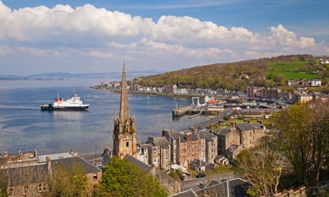 A view over Rothesay, on the isle of Bute