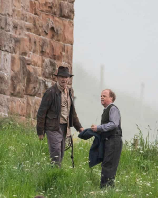 Harrison Ford and Toby Jones