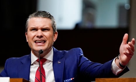 Pete Hegseth questioned on women in military in tense confirmation hearing interrupted by protests – live