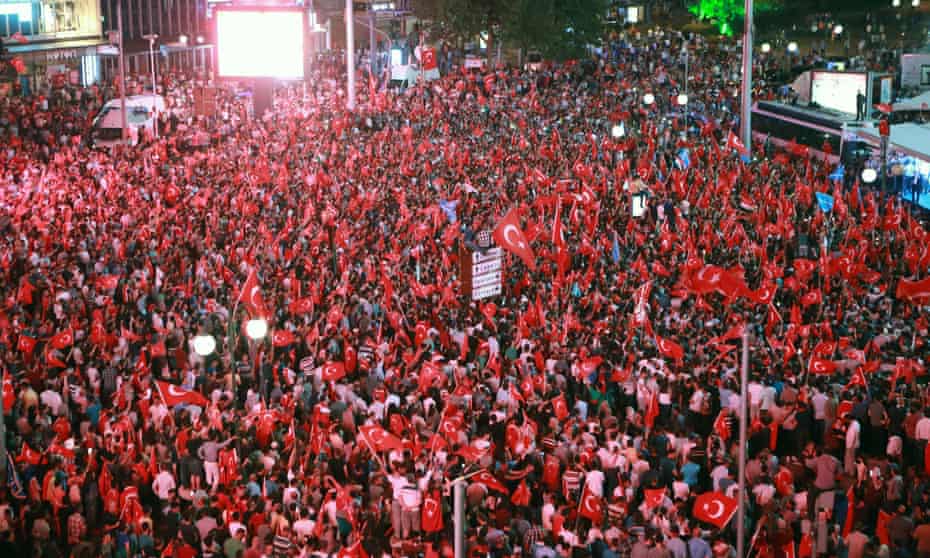 Kızılay square in Ankara has been renamed in honour of government supporters who fought against July’s failed military coup.