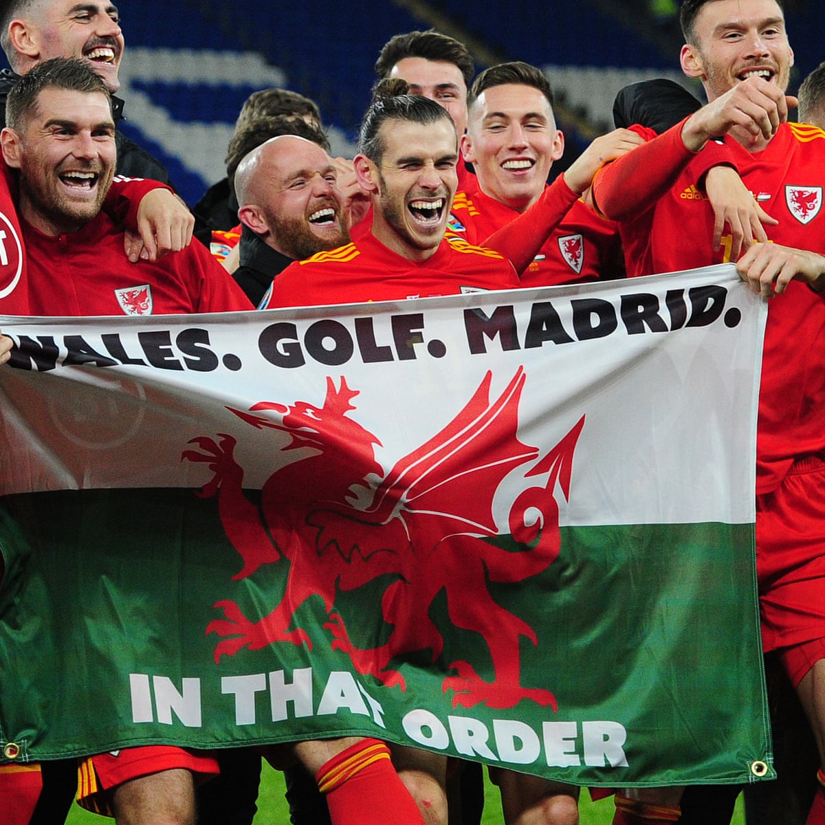 Gareth Bale and that 'Wales, golf, Madrid' flag: Real are not amused |  Gareth Bale | The Guardian
